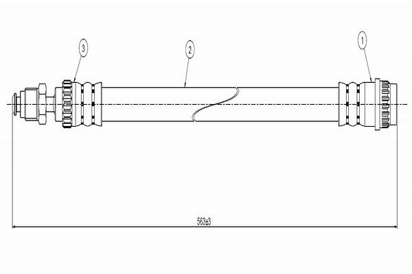 Тормозной шланг   C800 386A   CAVO