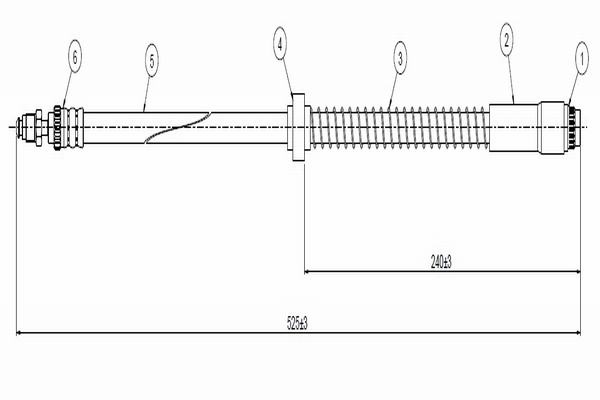 Тормозной шланг   C800 532B   CAVO