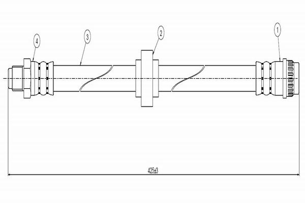 Тормозной шланг   C800 533A   CAVO