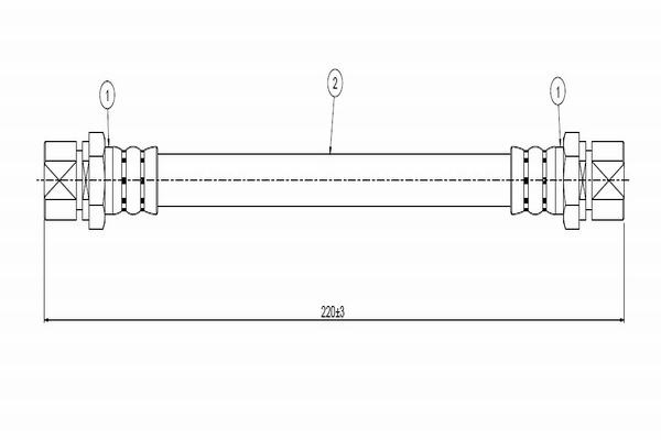 Тормозной шланг   C800 668A   CAVO