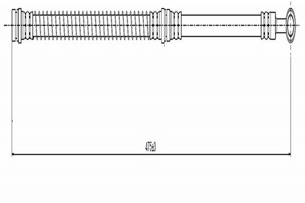 Гальмівний шланг   C900 134A   CAVO