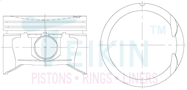 Поршень   30106.050   TEIKIN