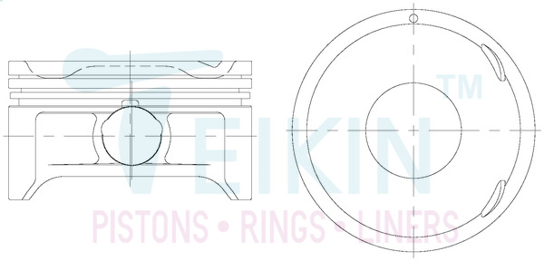 Поршень   30111.STD   TEIKIN