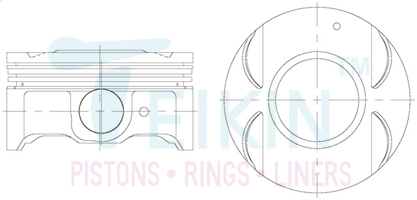 Поршень   30112.050   TEIKIN