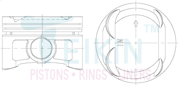 Поршень   38153.050   TEIKIN