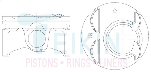 Поршень   38185.050   TEIKIN