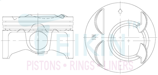 Поршень   38185.STD   TEIKIN