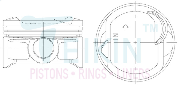 Поршень   38657.050   TEIKIN