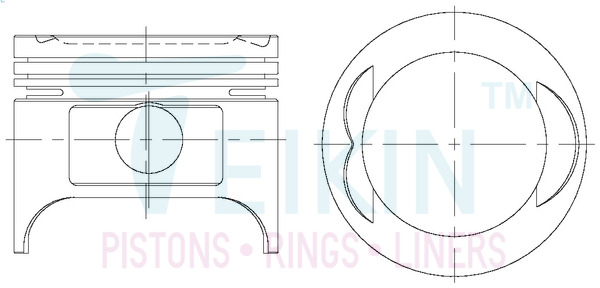Поршень   42157.STD   TEIKIN