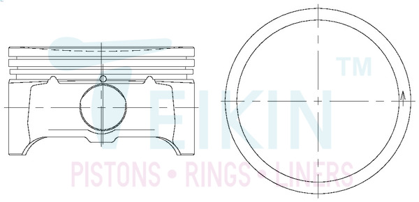 Поршень   42210.050   TEIKIN