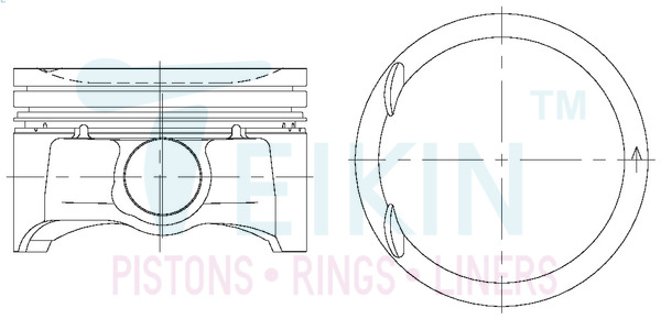 Поршень   42222.STD   TEIKIN