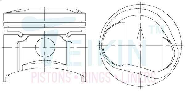 Поршень   43219.050   TEIKIN