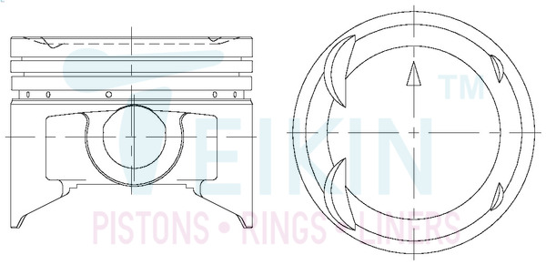 Поршень   43226.050   TEIKIN