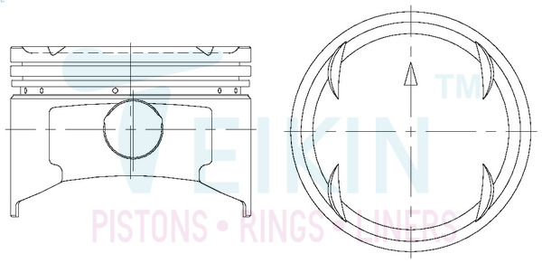 Поршень   43247.STD   TEIKIN