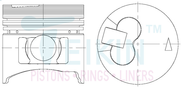 Поршень   43661.STD   TEIKIN
