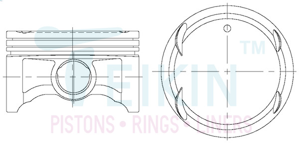 Поршень   43696.050   TEIKIN