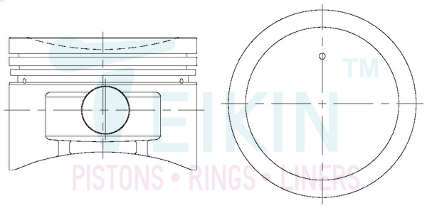 Поршень   44306.STD   TEIKIN