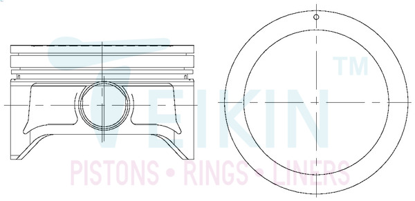 Поршень   44325.050   TEIKIN