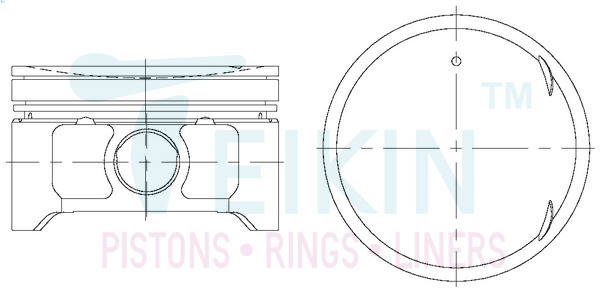 Поршень   44328.050   TEIKIN