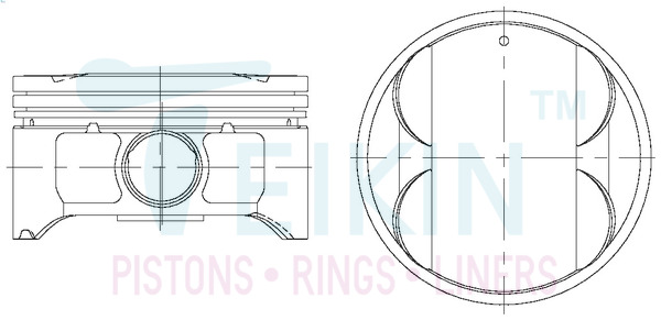 Поршень   44331.050   TEIKIN