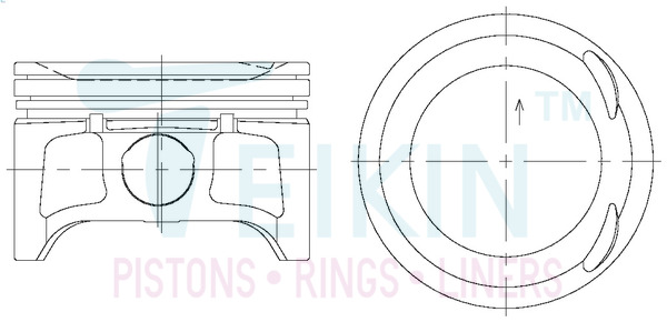 Поршень   44333.050   TEIKIN