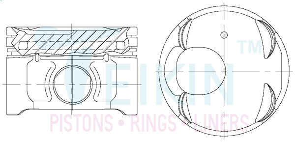 Поршень   44362G.050   TEIKIN