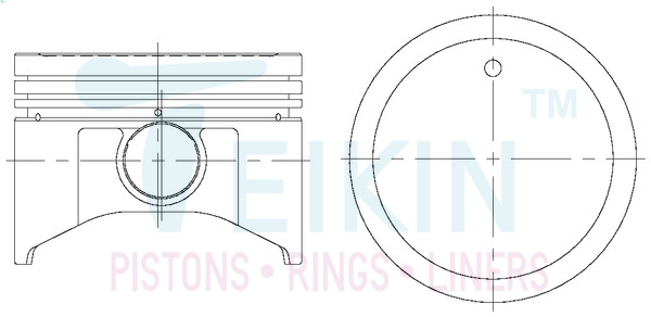 Поршень   44652.STD   TEIKIN
