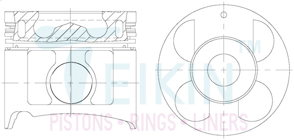 Поршень   44671AG.050   TEIKIN