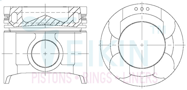 Поршень   44685AG.STD   TEIKIN