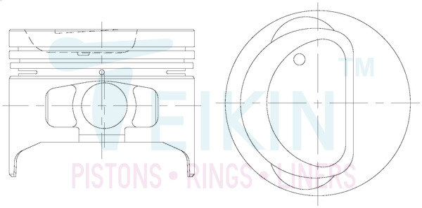 Поршень   46141.050   TEIKIN