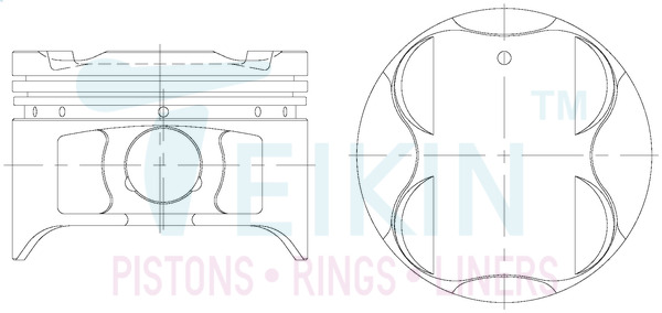 Поршень   46281.050   TEIKIN