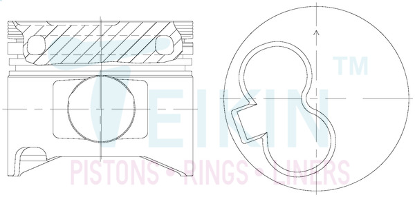 Поршень   46283AG.050   TEIKIN