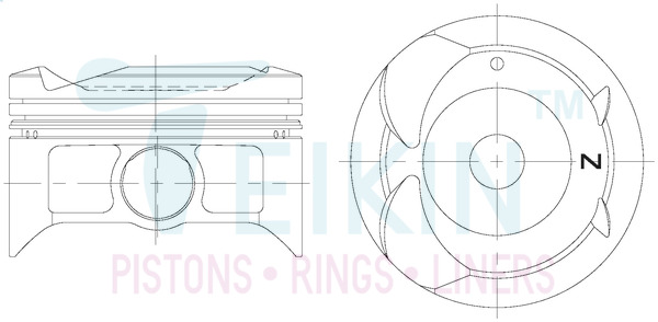 Поршень   46332.050   TEIKIN