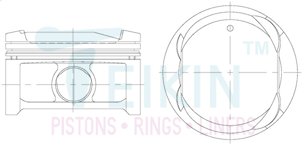 Поршень   46343.100   TEIKIN