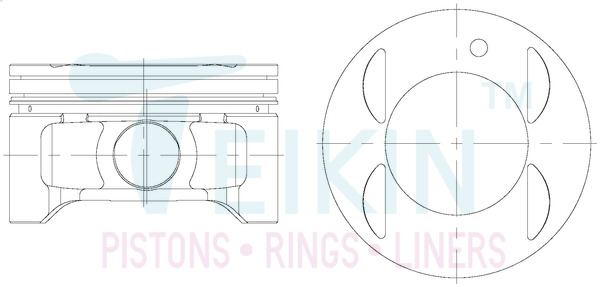 Поршень   46357.050   TEIKIN