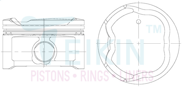 Поршень   46360.050   TEIKIN