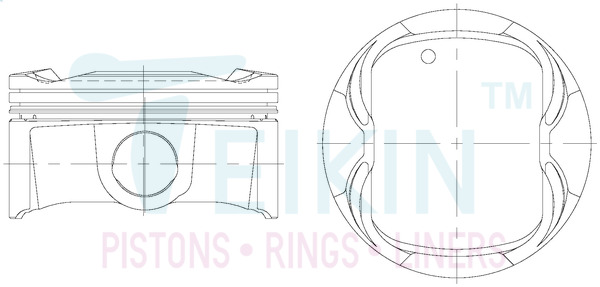 Поршень   46363.STD   TEIKIN