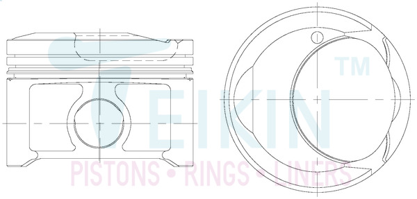 Поршень   46365.STD   TEIKIN