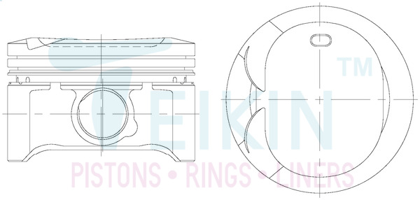 Поршень   46367.STD   TEIKIN