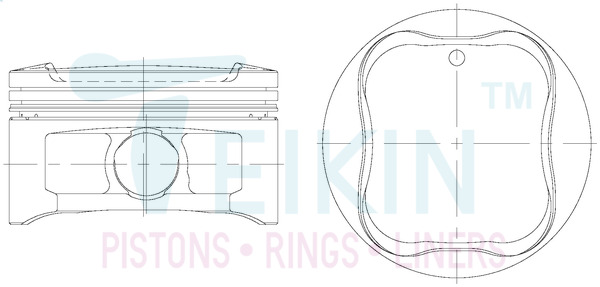 Поршень   46368.STD   TEIKIN