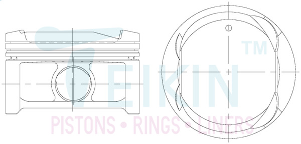 Поршень   46379.STD   TEIKIN