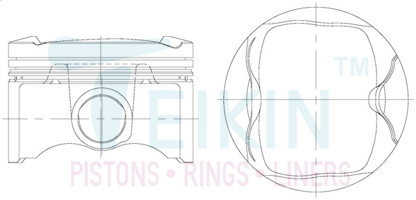 Поршень   46382.STD   TEIKIN