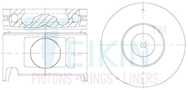 Поршень   46674AG.050   TEIKIN