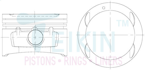 Поршень   49102.050   TEIKIN