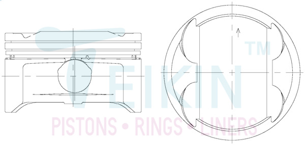 Поршень   51144.050   TEIKIN