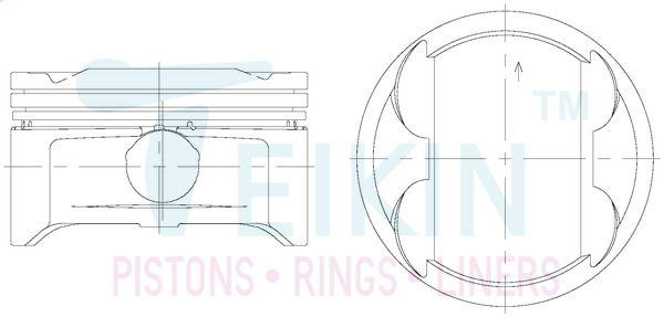 Поршень, TEIKIN 51144.100 Поршень, TEIKIN 51144.100
