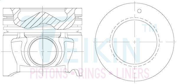 Поршень   51604A-4.050   TEIKIN
