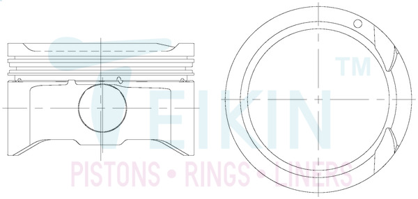 Поршень   51612.050   TEIKIN