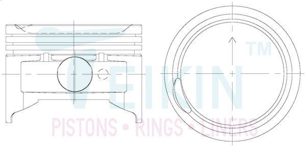 Поршень   52106.050   TEIKIN