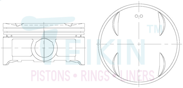 Поршень   55104.050   TEIKIN